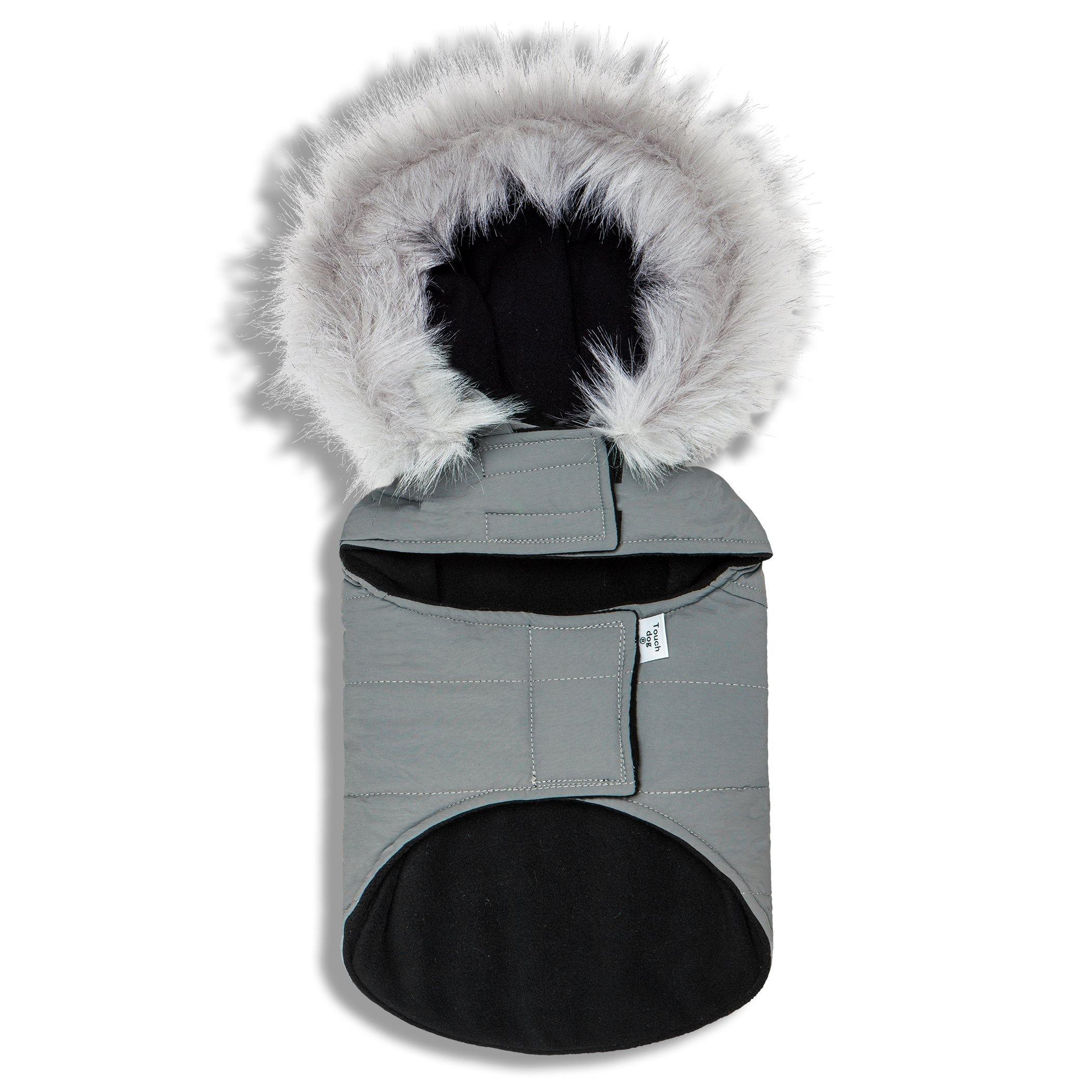 Touchdog Eskimo-Swag Duck-Down Insulated Winter Dog Coat Parka