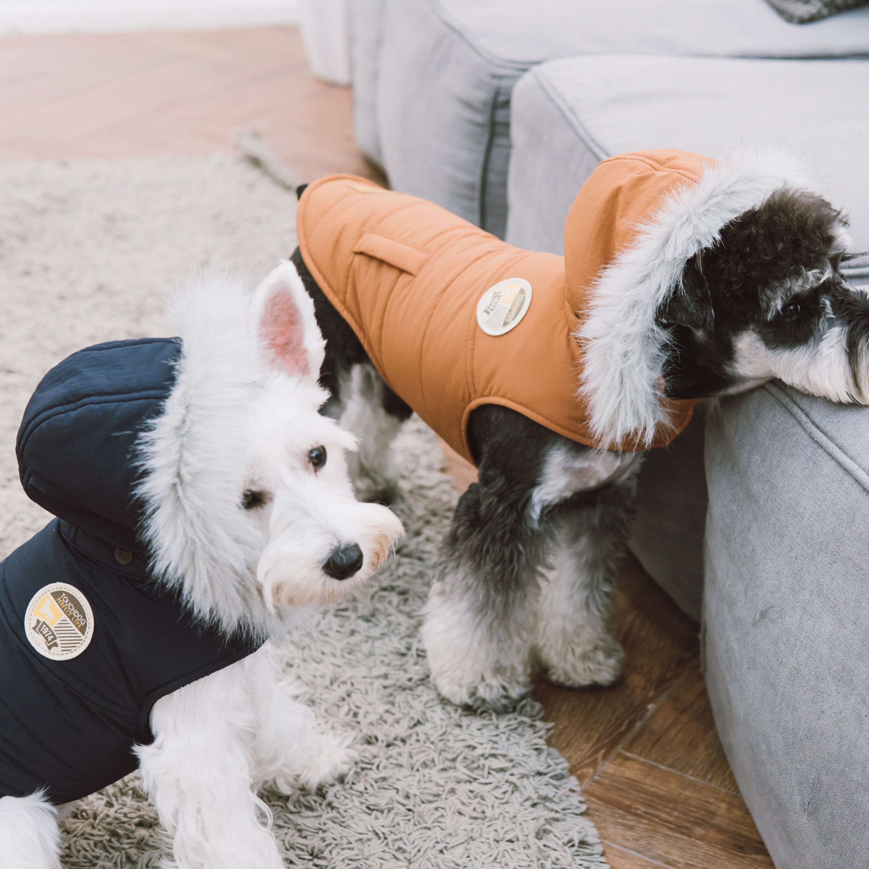 Touchdog Eskimo-Swag Duck-Down Insulated Winter Dog Coat Parka