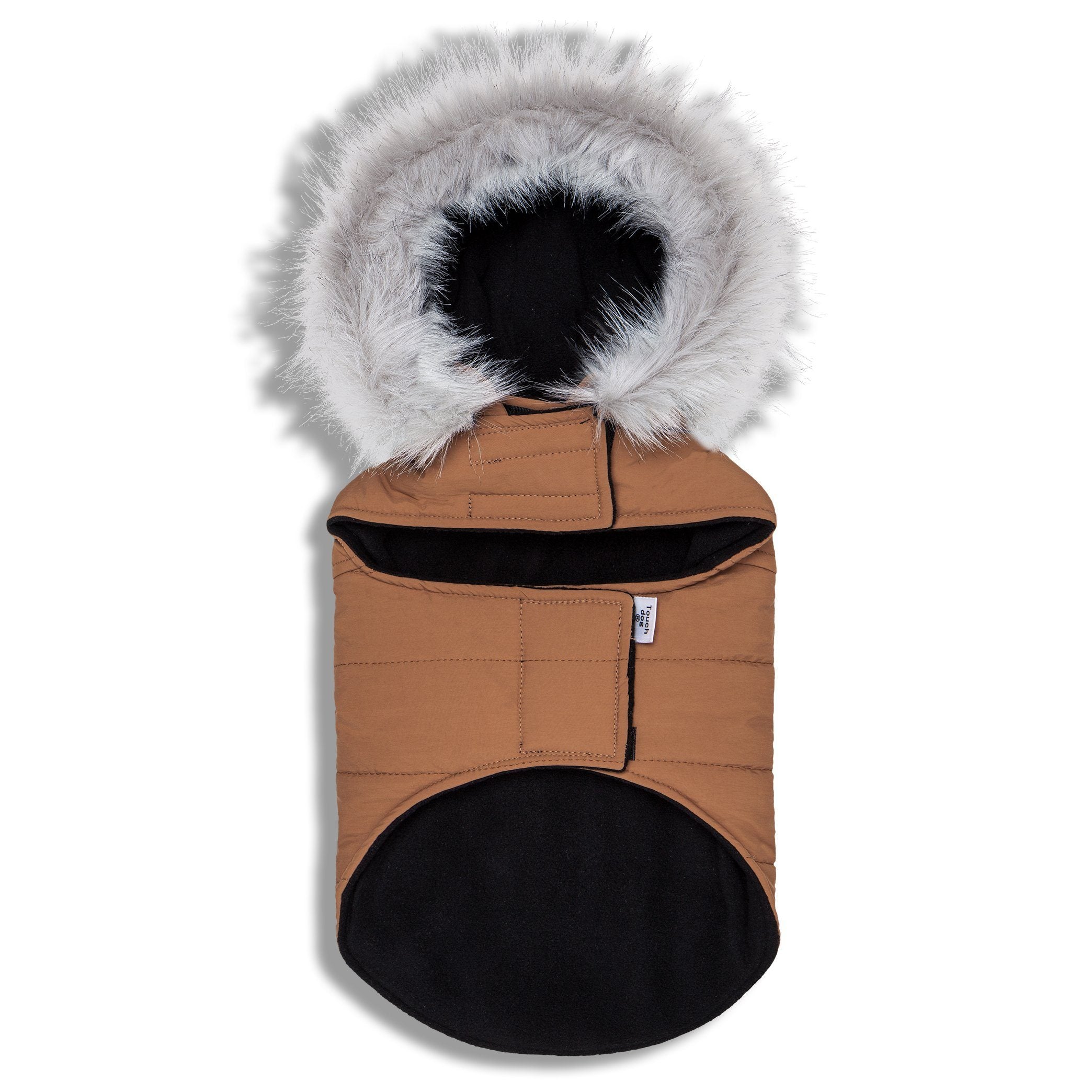 Touchdog Eskimo-Swag Duck-Down Insulated Winter Dog Coat Parka