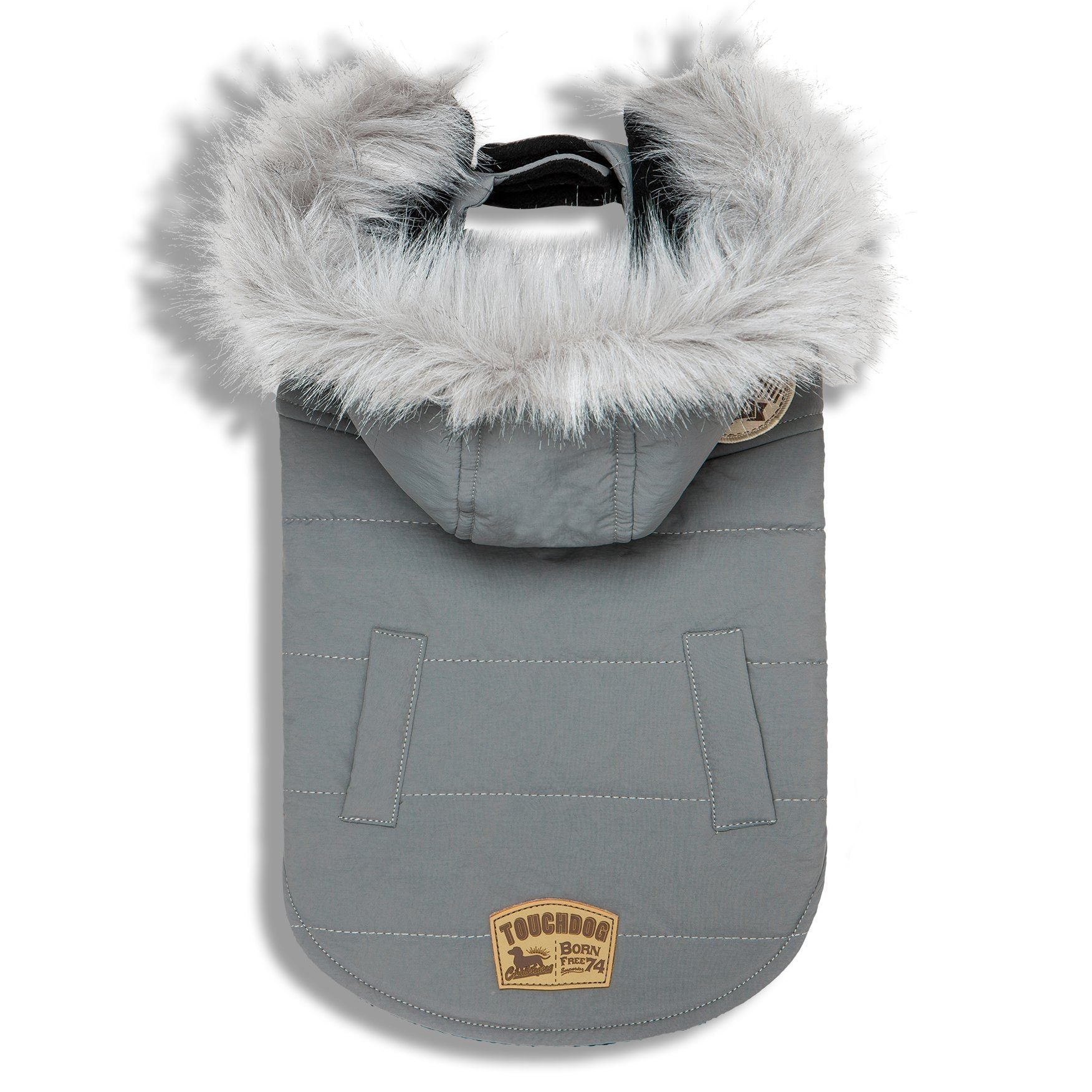 Touchdog Eskimo-Swag Duck-Down Insulated Winter Dog Coat Parka