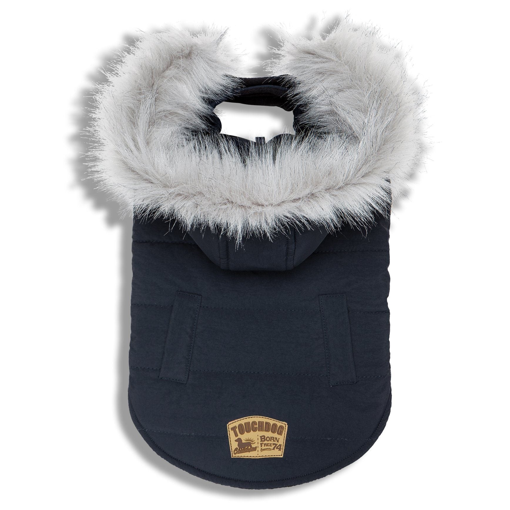 Touchdog Eskimo-Swag Duck-Down Insulated Winter Dog Coat Parka
