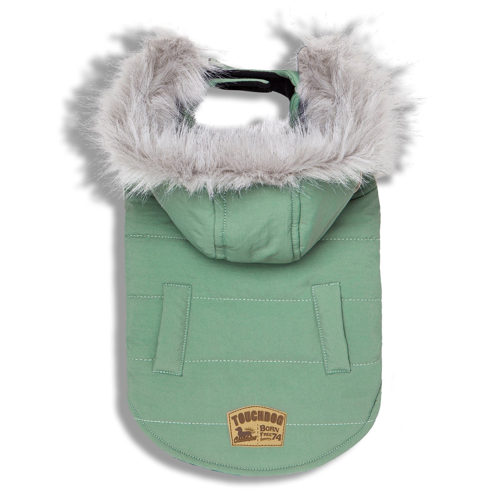 Touchdog Eskimo-Swag Duck-Down Insulated Winter Dog Coat Parka