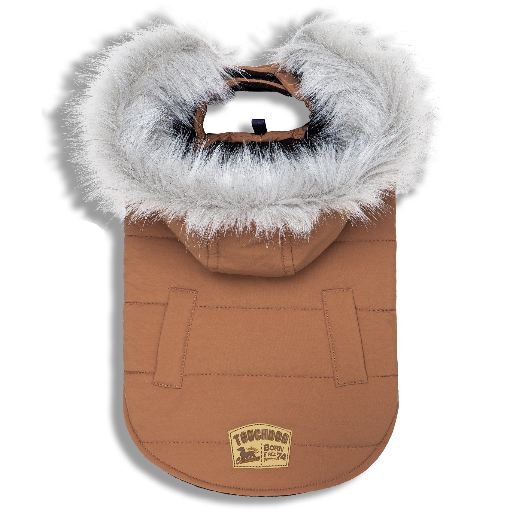 Touchdog Eskimo-Swag Duck-Down Insulated Winter Dog Coat Parka