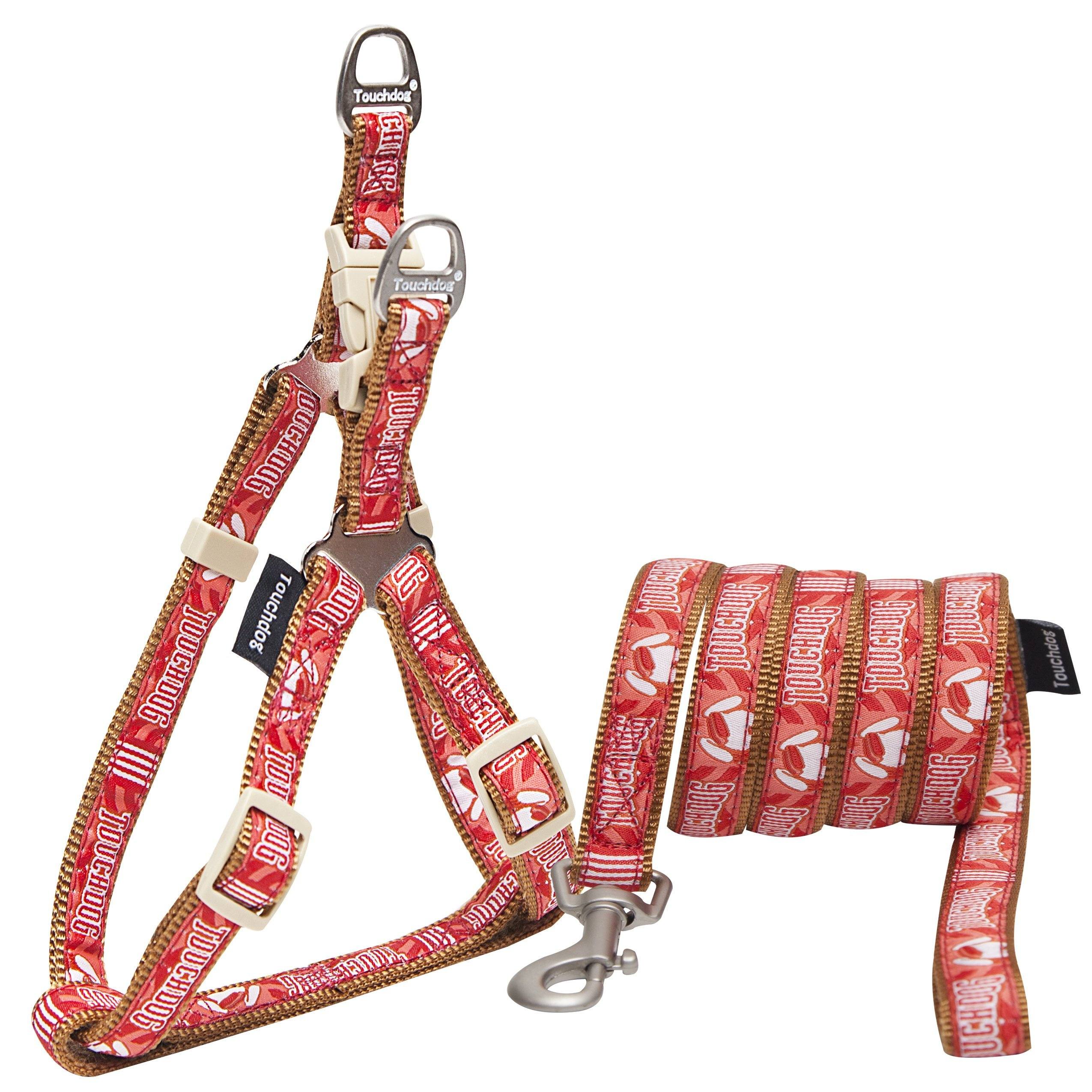 Touchdog Funny Bone Tough Stitched Dog Harness and Leash