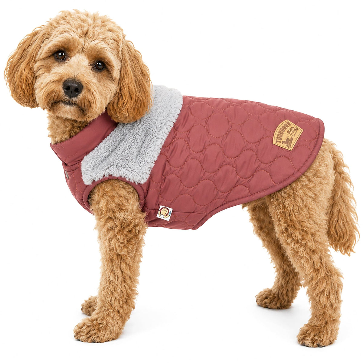 Touchdog Furrost-Bite Fur and Fleece Designer Fashion Dog Jacket | HT Animal Supply