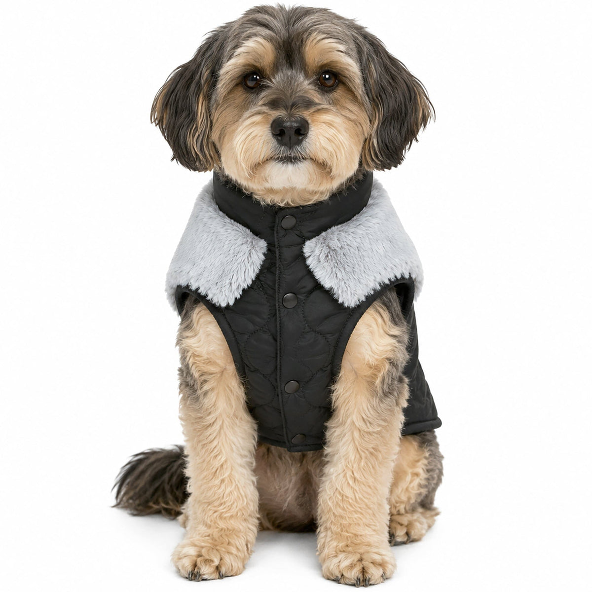 Touchdog Furrost-Bite Fur and Fleece Designer Fashion Dog Jacket | HT Animal Supply