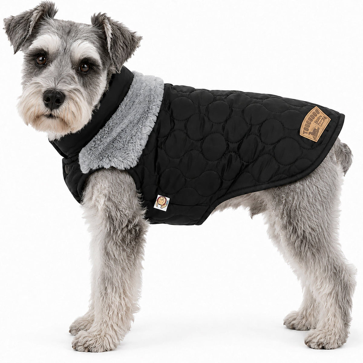 Touchdog Furrost-Bite Fur and Fleece Designer Fashion Dog Jacket | HT Animal Supply