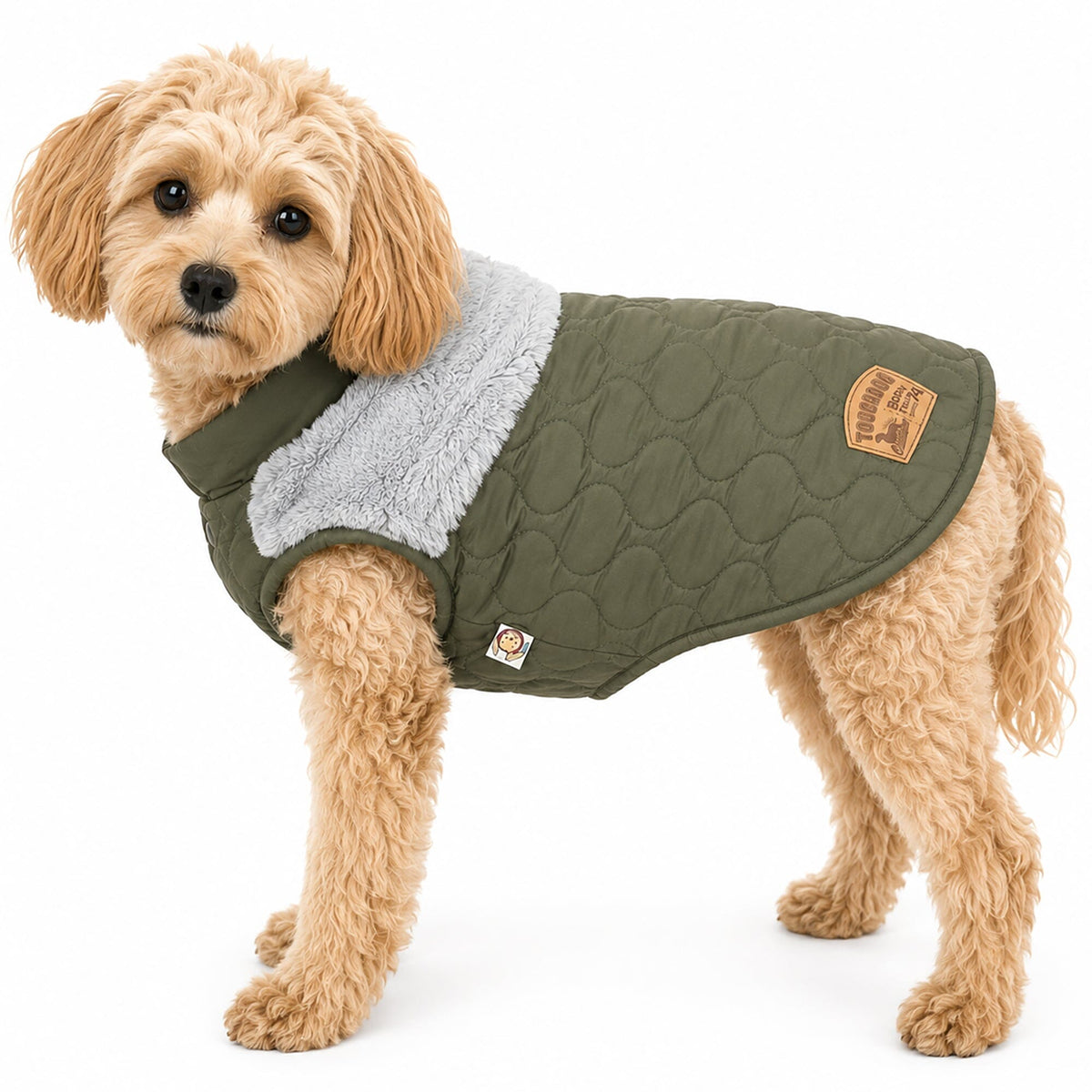 Touchdog Furrost-Bite Fur and Fleece Designer Fashion Dog Jacket | HT Animal Supply