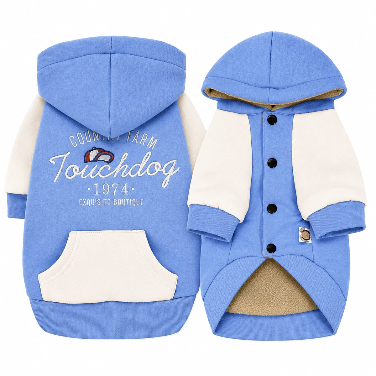 Touchdog Heritage Soft-Cotton Fashion Dog Hoodie Sweater | HT Animal Supply