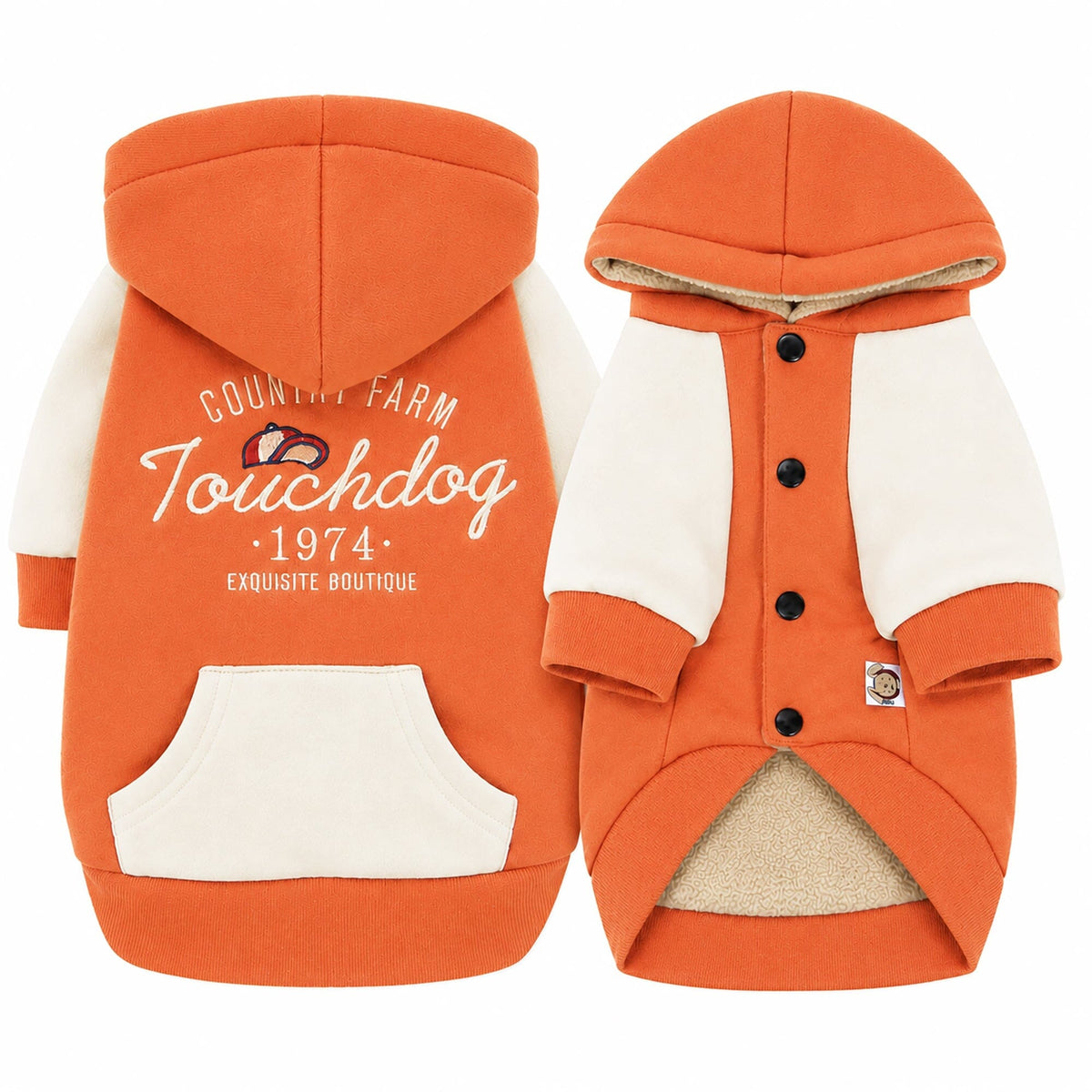 Touchdog Heritage Soft-Cotton Fashion Dog Hoodie Sweater | HT Animal Supply