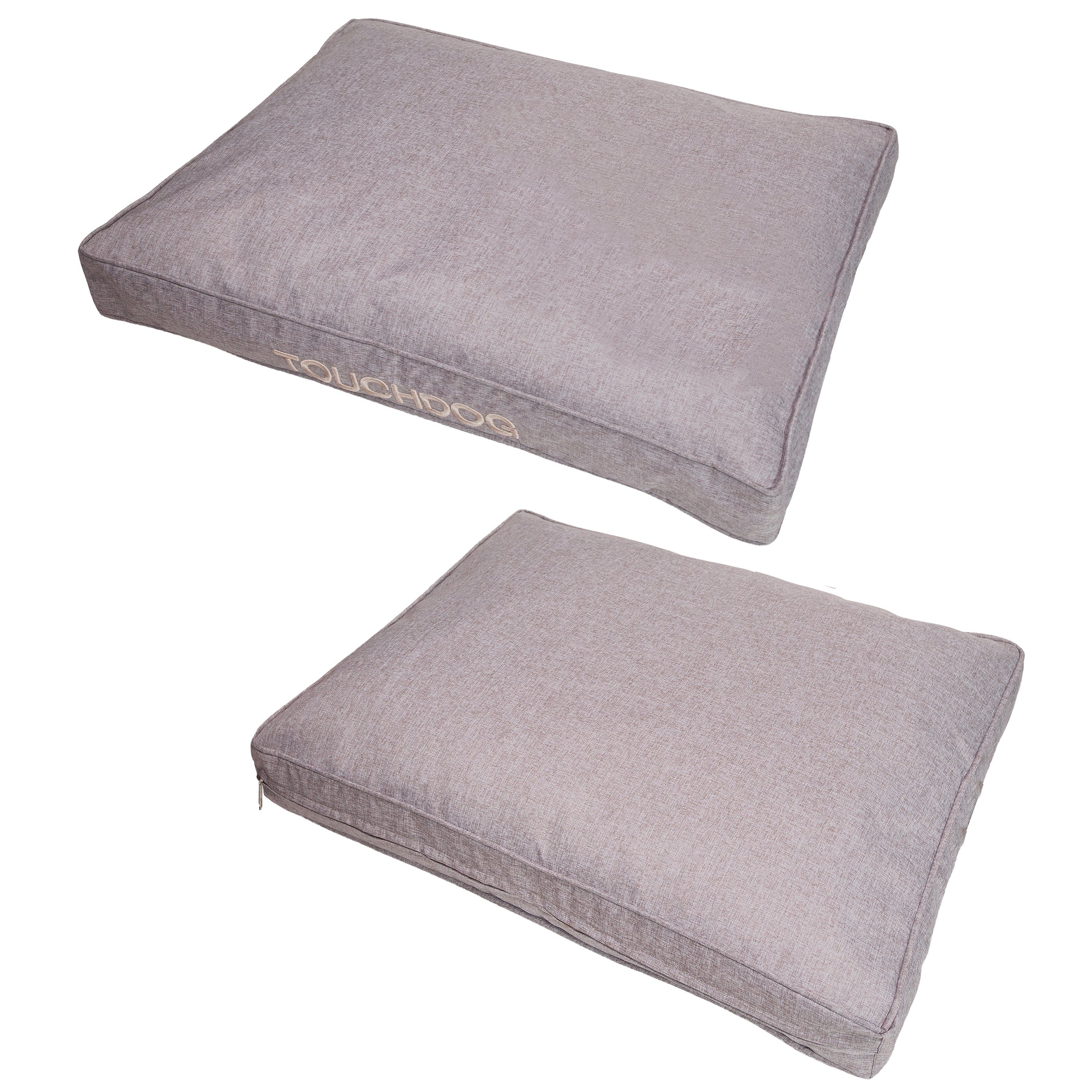 Touchdog Hushky Water-Resistant Premium Raised Rectangular Dog Mat