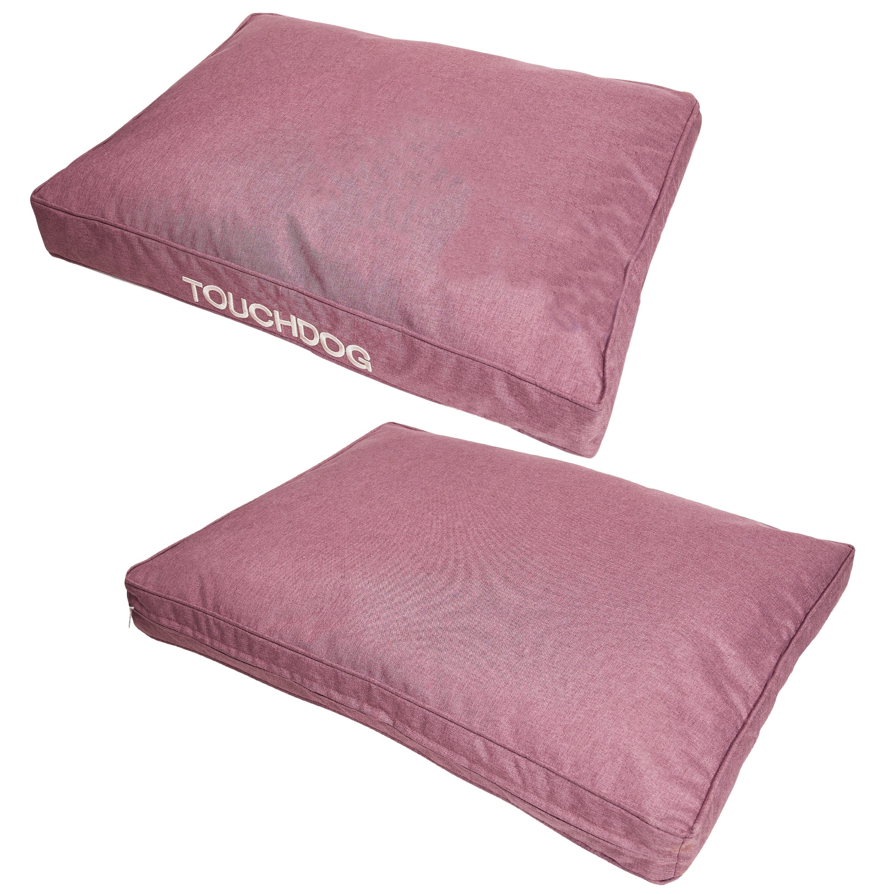 Touchdog Hushky Water-Resistant Premium Raised Rectangular Dog Mat