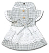 Touchdog I love Poochi Classical Plaid Fashion Designer Dog Dress