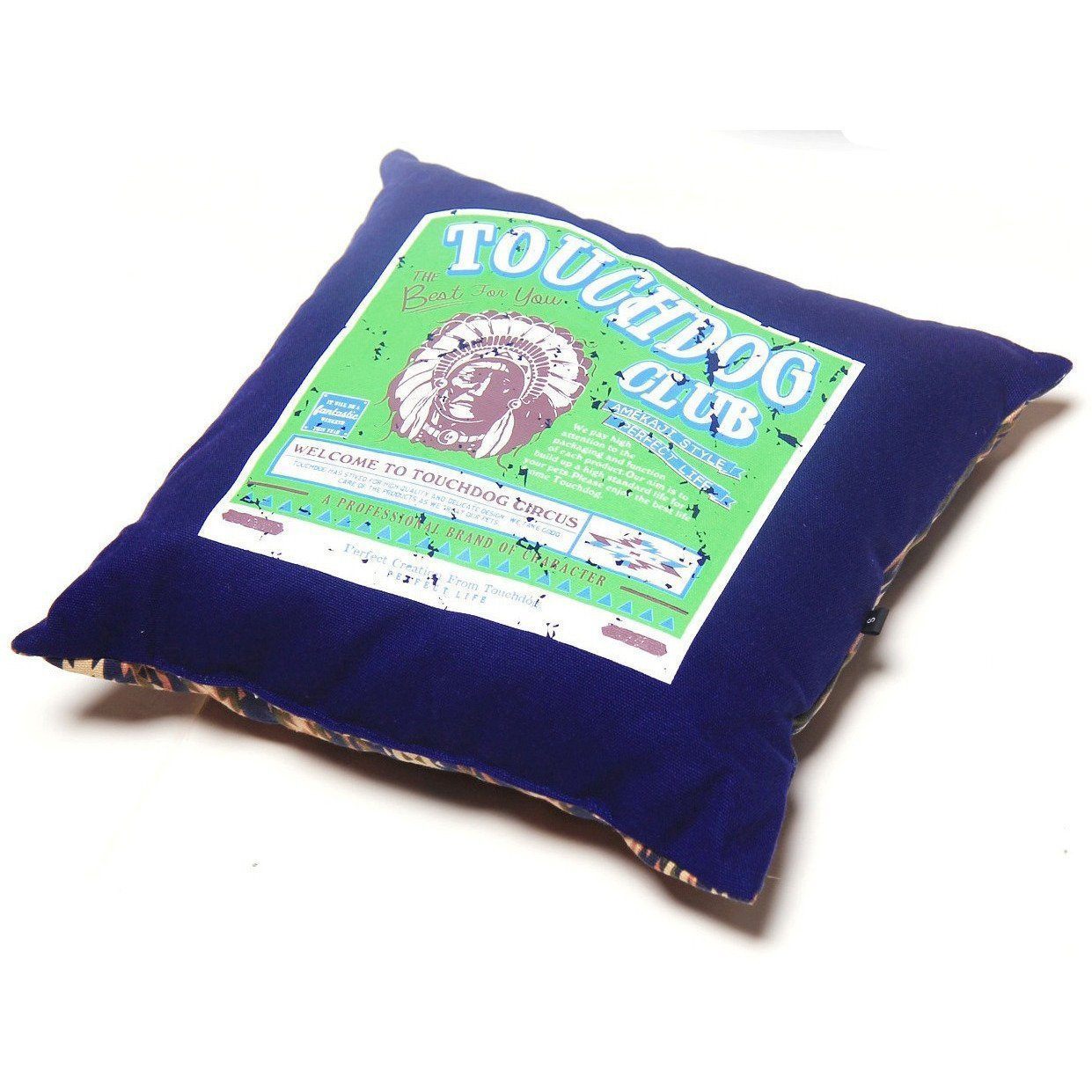 Touchdog 70s Vintage-Tribal 2-in-1 Collapsible Squared Dog and Cat Bed