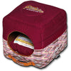 Touchdog 70s Vintage-Tribal 2-in-1 Collapsible Squared Dog and Cat Bed