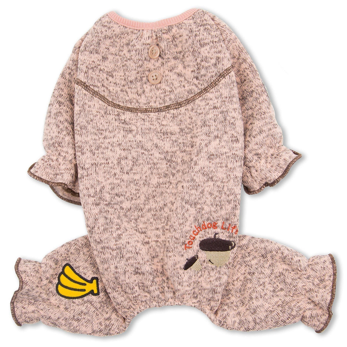 Touchdog Bark-Zz Full Body Ultra-Soft Dog Pajamas Jumpsuit