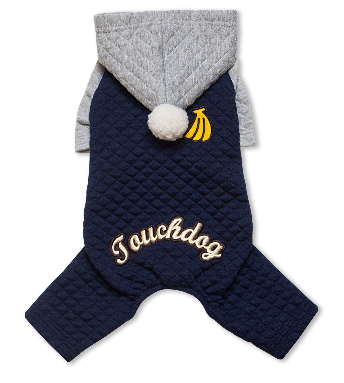 Touchdog Designer Quilted Full-Body Hooded Dog Sweater