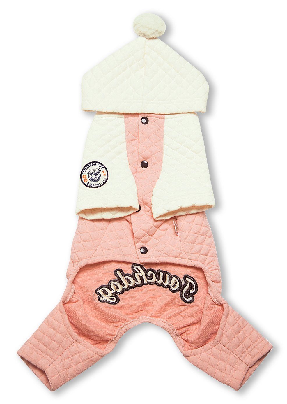 Touchdog Designer Quilted Full-Body Hooded Dog Sweater
