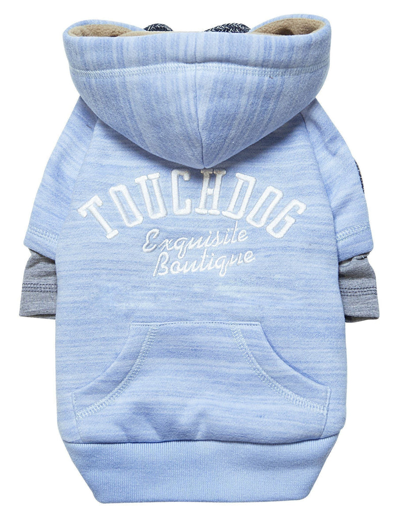 Touchdog Hampton Beach Ultra-Soft Blasted Cotton Hooded Dog Sweater