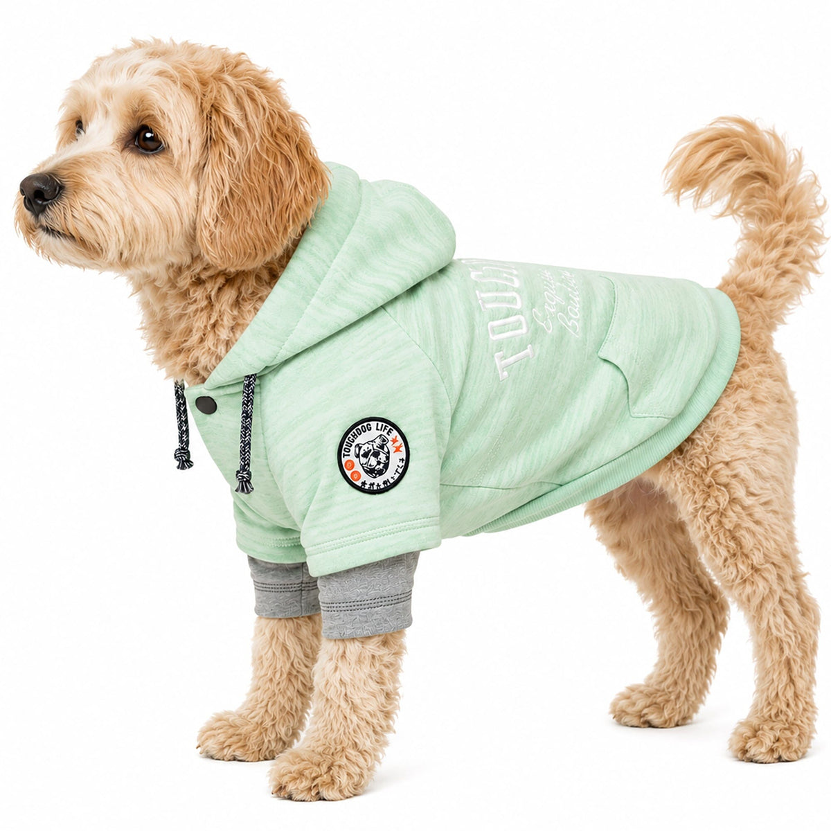 Touchdog Hampton Beach Ultra-Soft Blasted Cotton Hooded Dog Sweater | HT Animal Supply