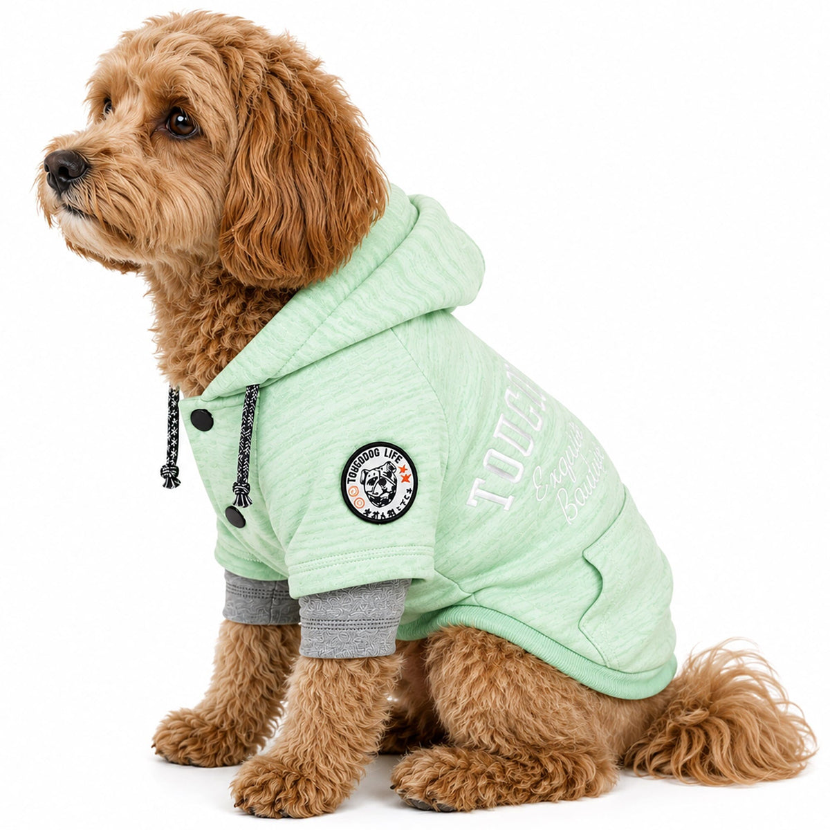 Touchdog Hampton Beach Ultra-Soft Blasted Cotton Hooded Dog Sweater | HT Animal Supply