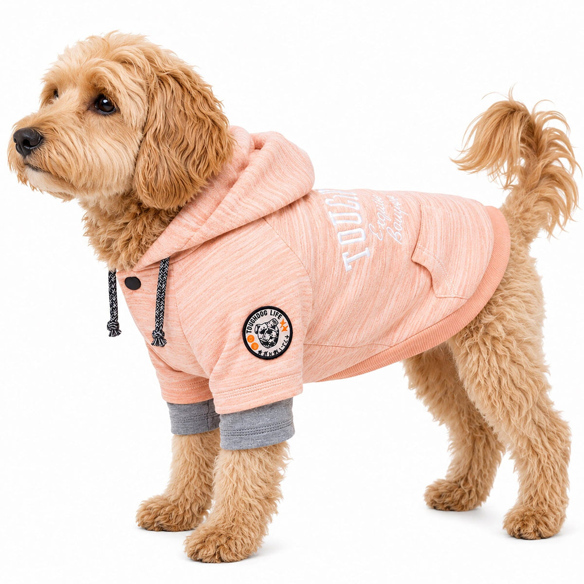 Touchdog Hampton Beach Ultra-Soft Blasted Cotton Hooded Dog Sweater | HT Animal Supply