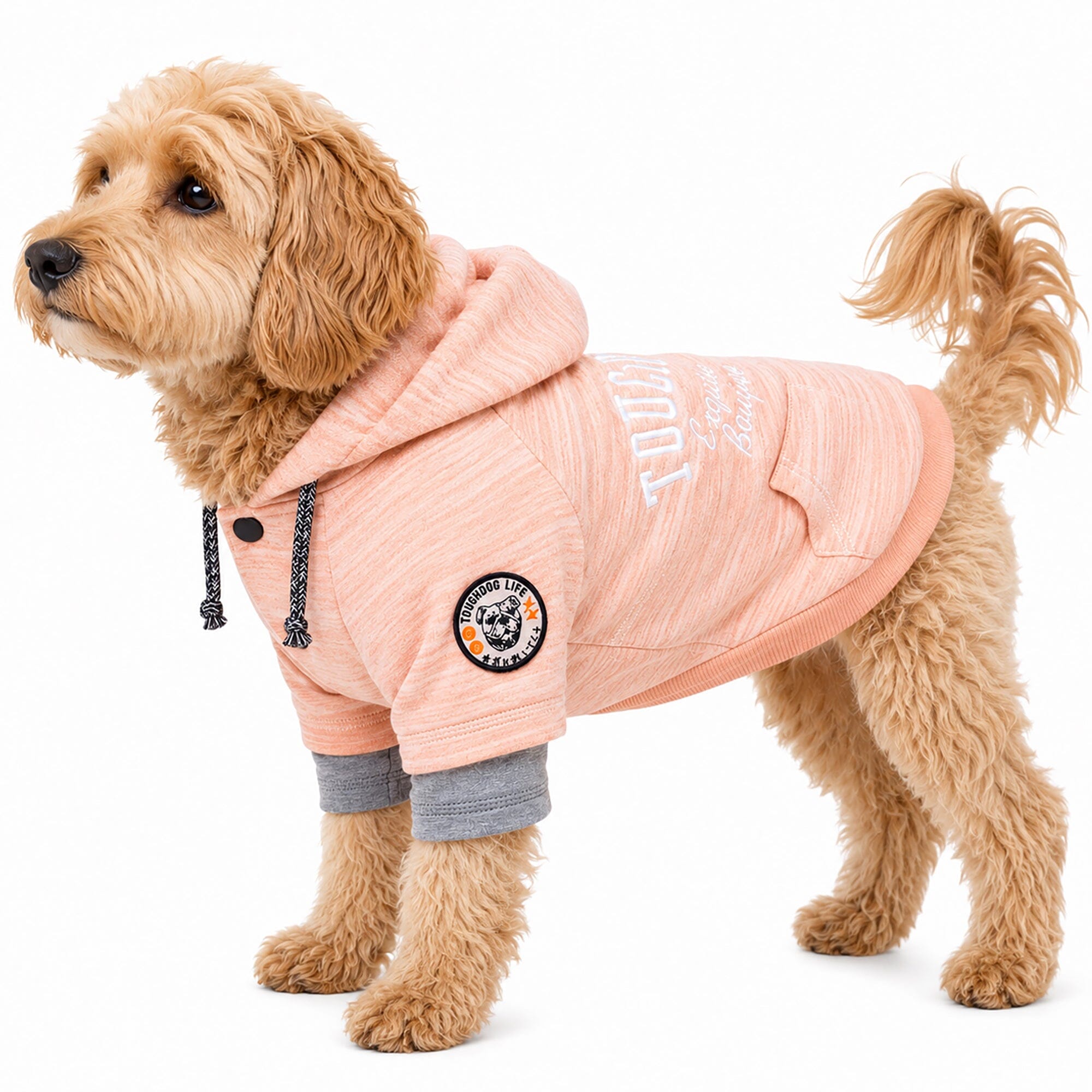 Touchdog Hampton Beach Ultra-Soft Blasted Cotton Hooded Dog Sweater | HT Animal Supply
