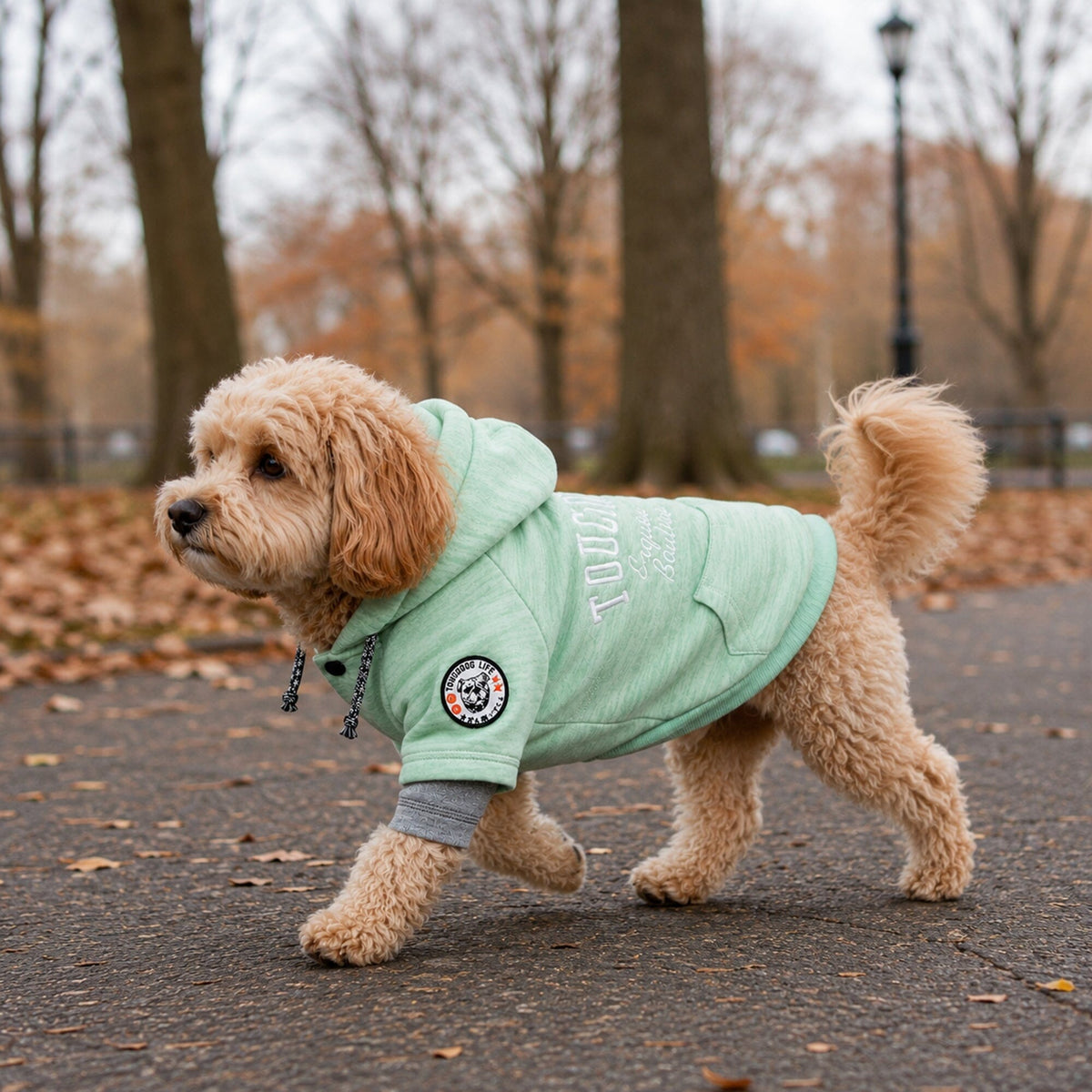 Touchdog Hampton Beach Ultra-Soft Blasted Cotton Hooded Dog Sweater | HT Animal Supply