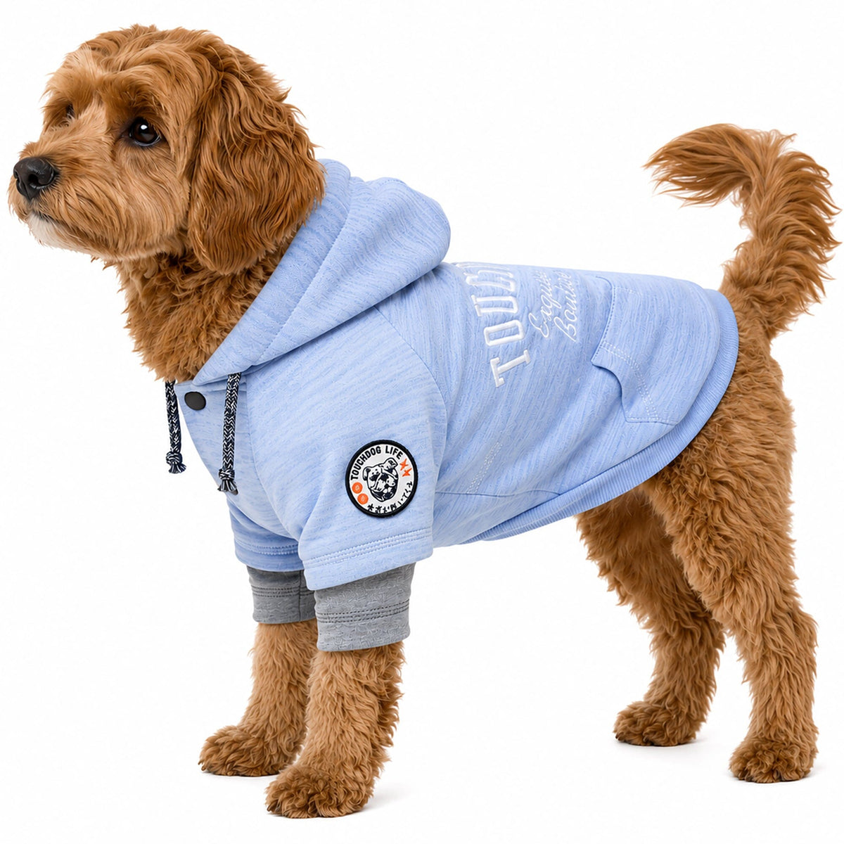 Touchdog Hampton Beach Ultra-Soft Blasted Cotton Hooded Dog Sweater | HT Animal Supply