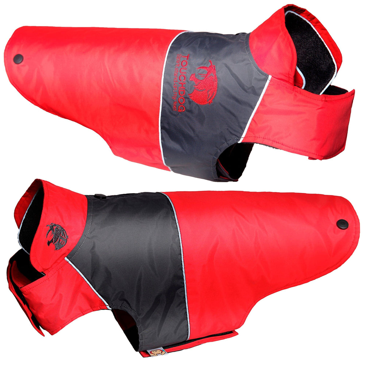 Touchdog Lightening-Shield 2-in-1 Dual-Removable-Layered Waterproof Dog Jacket | HT Animal Supply
