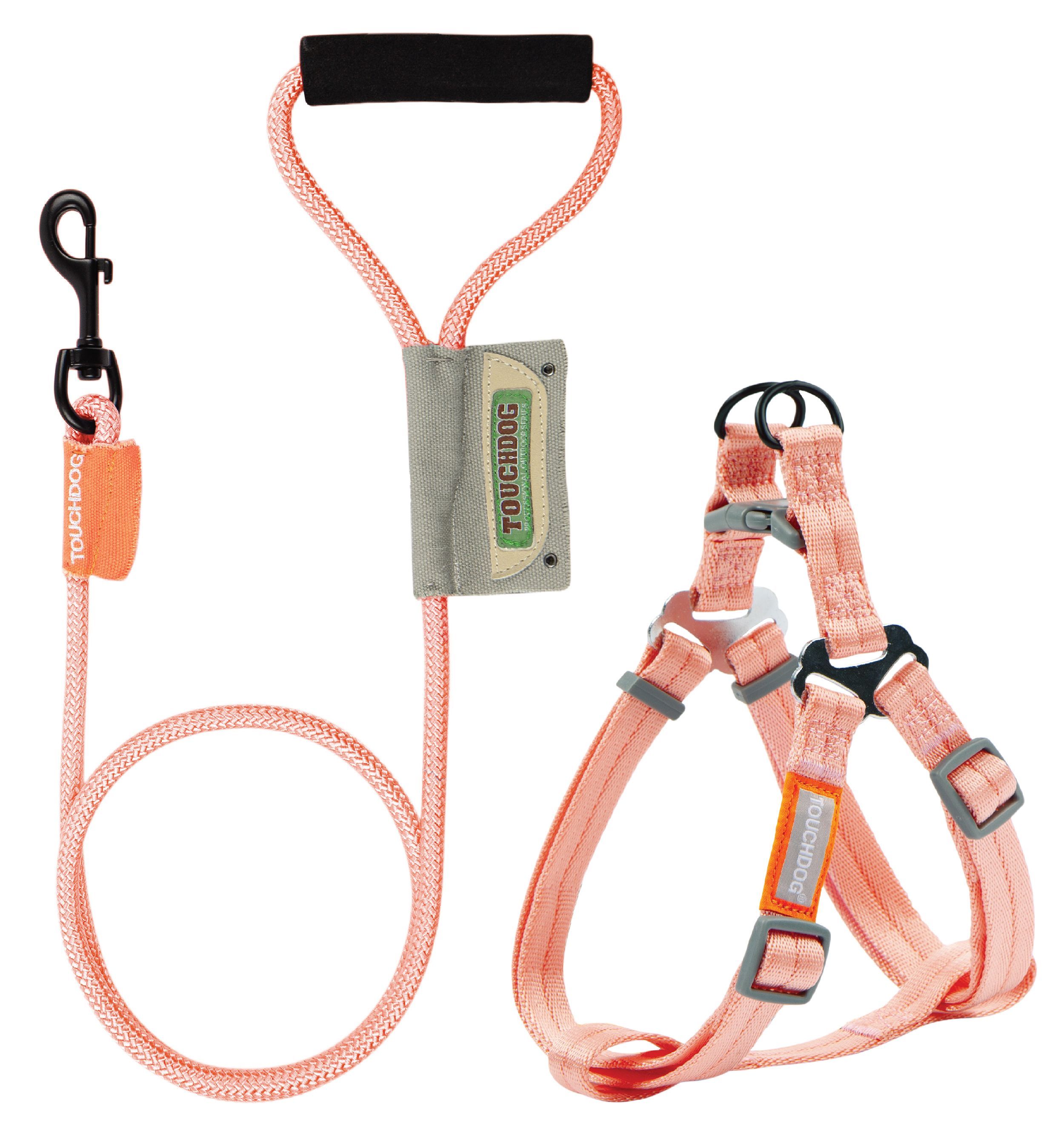 Touchdog Macaron 2-in-1 Durable Nylon Dog Harness and Leash