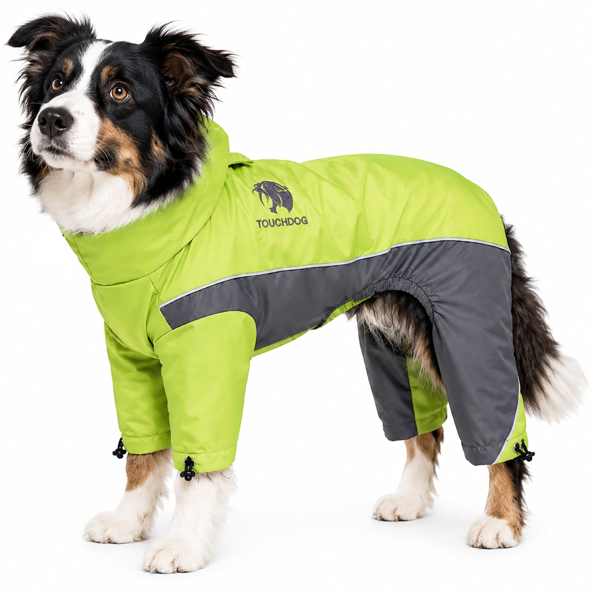 Touchdog Quantum-Ice Adjustable and Reflective Full-Body Winter Dog Jacket | HT Animal Supply