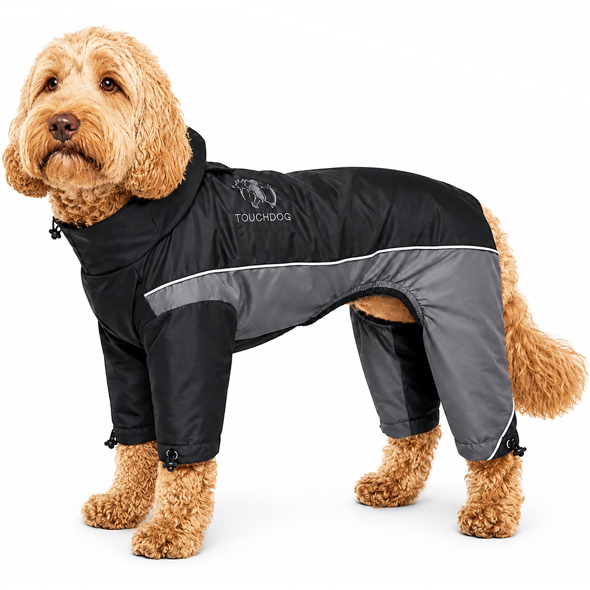 Touchdog Quantum-Ice Adjustable and Reflective Full-Body Winter Dog Jacket | HT Animal Supply