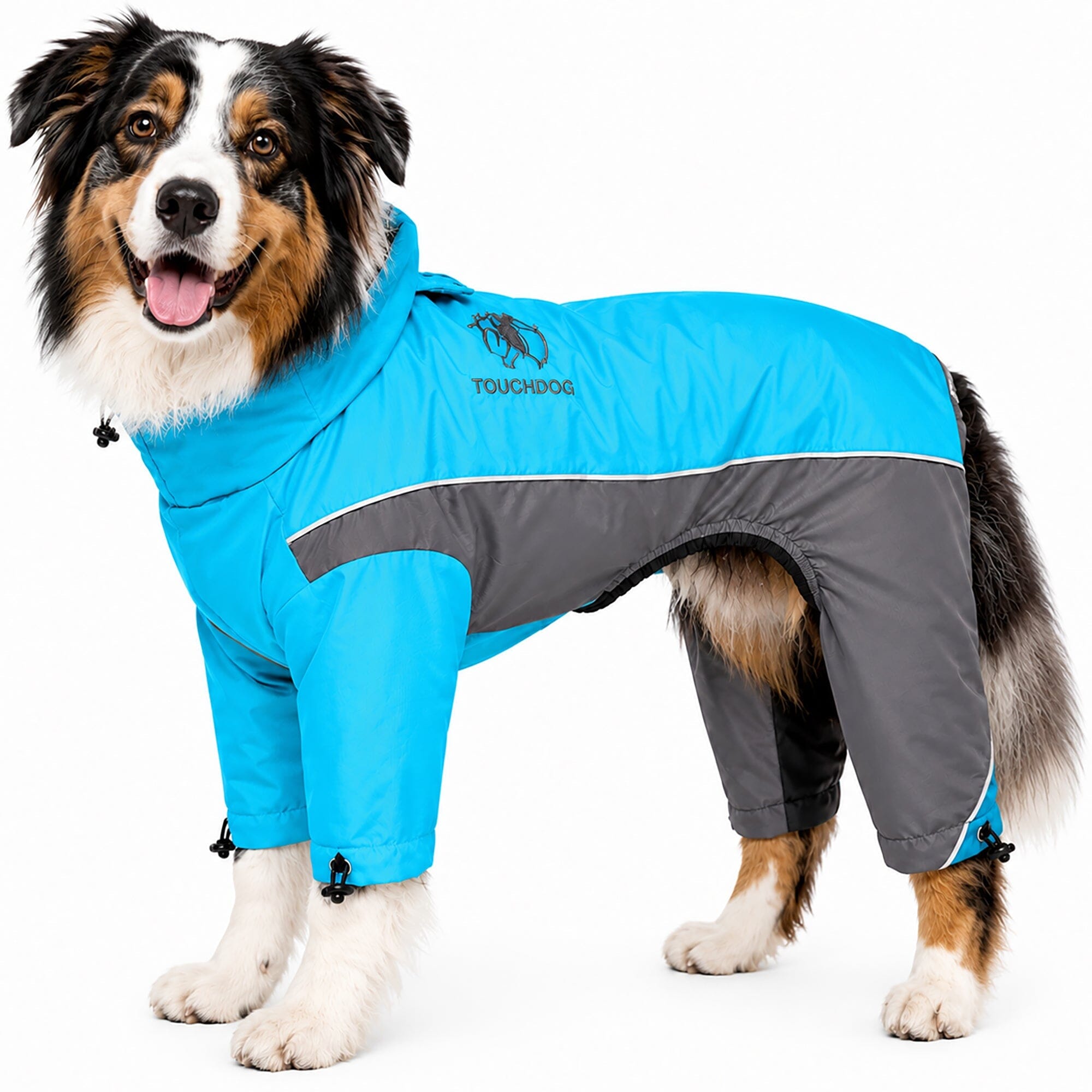 Touchdog Quantum-Ice Adjustable and Reflective Full-Body Winter Dog Jacket | HT Animal Supply