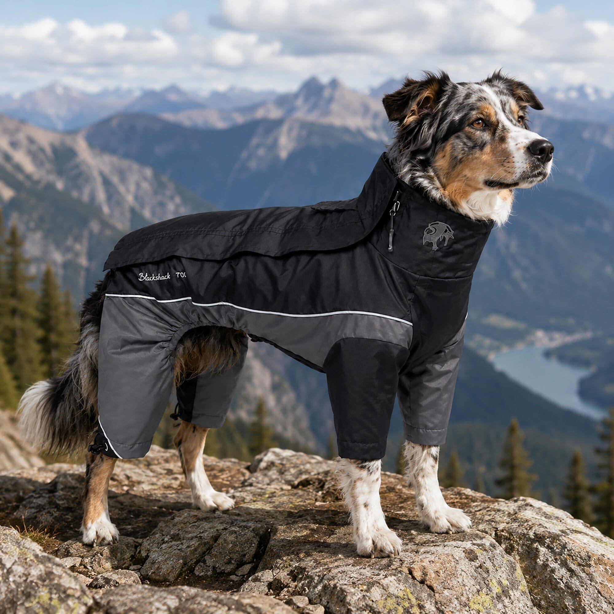 Touchdog Quantum-Ice Adjustable and Reflective Full-Body Winter Dog Jacket | HT Animal Supply