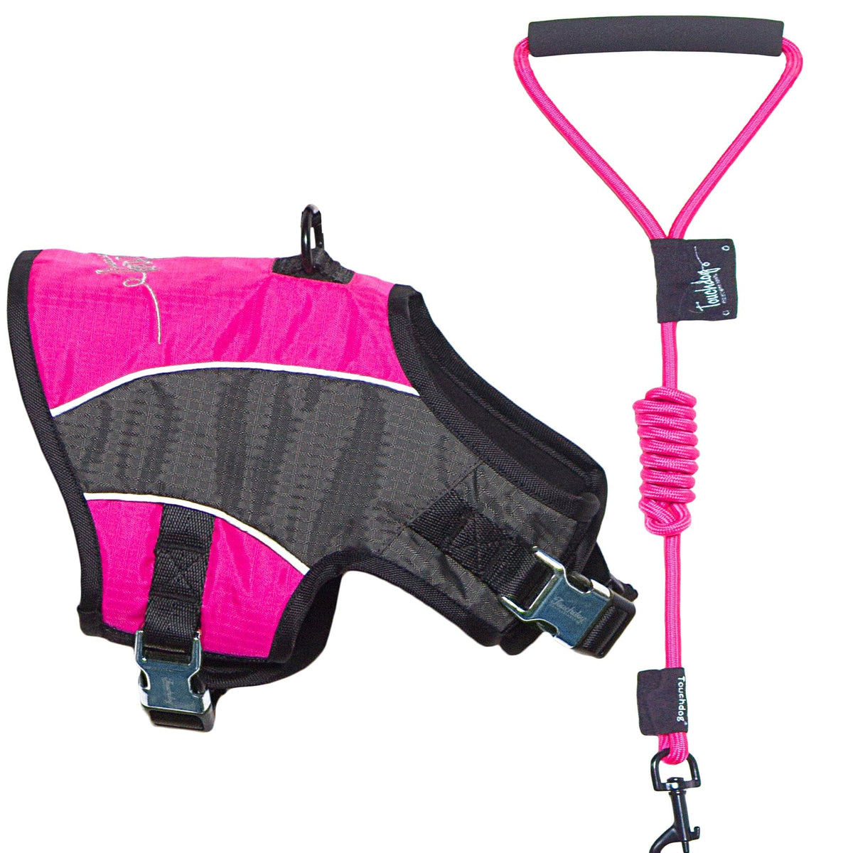Touchdog Reflective-Max 2-in-1 Performance Dog Harness and Leash | HT Animal Supply