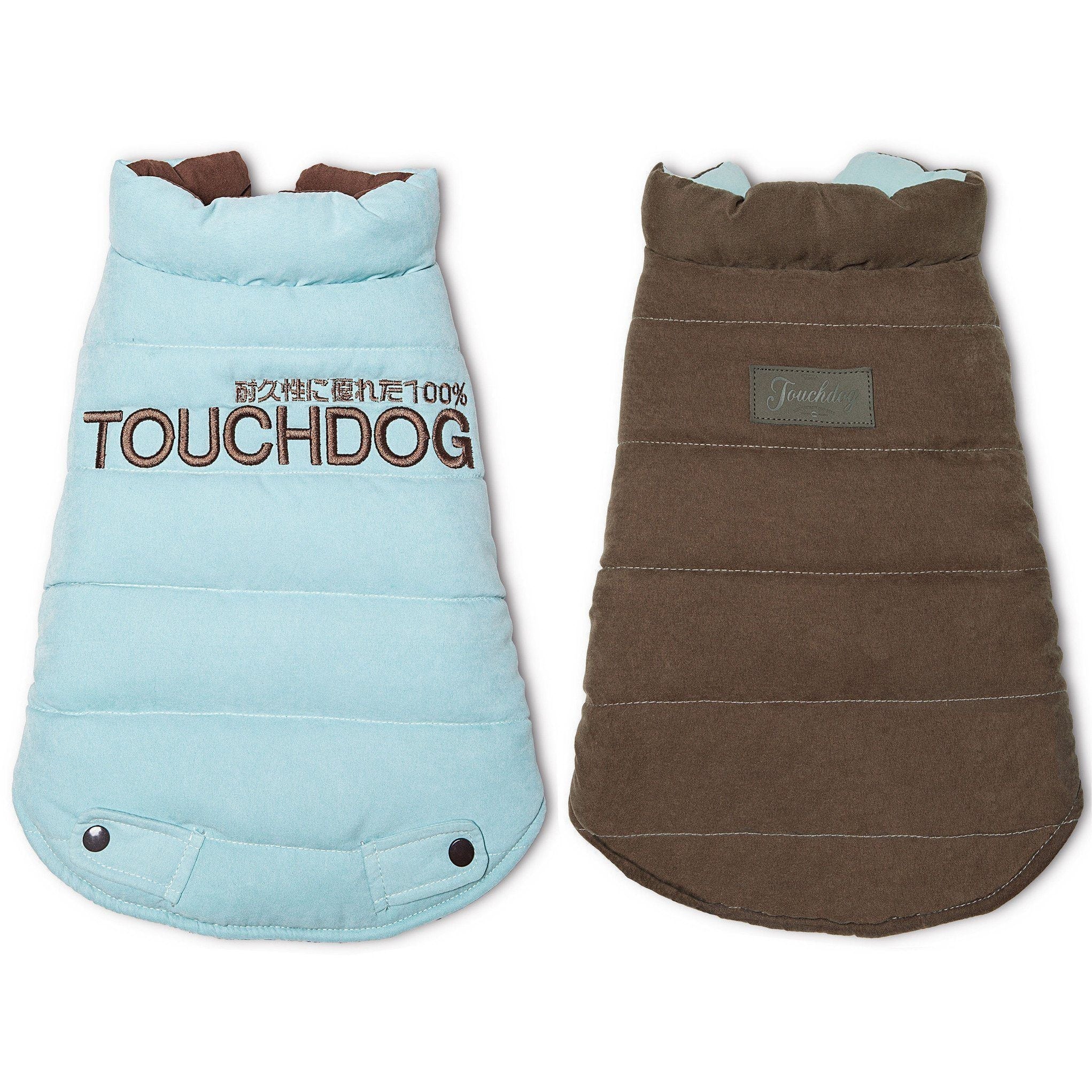 Touchdog Waggin Swag Ultra-Plush Insulated and Reversible Dog Coat