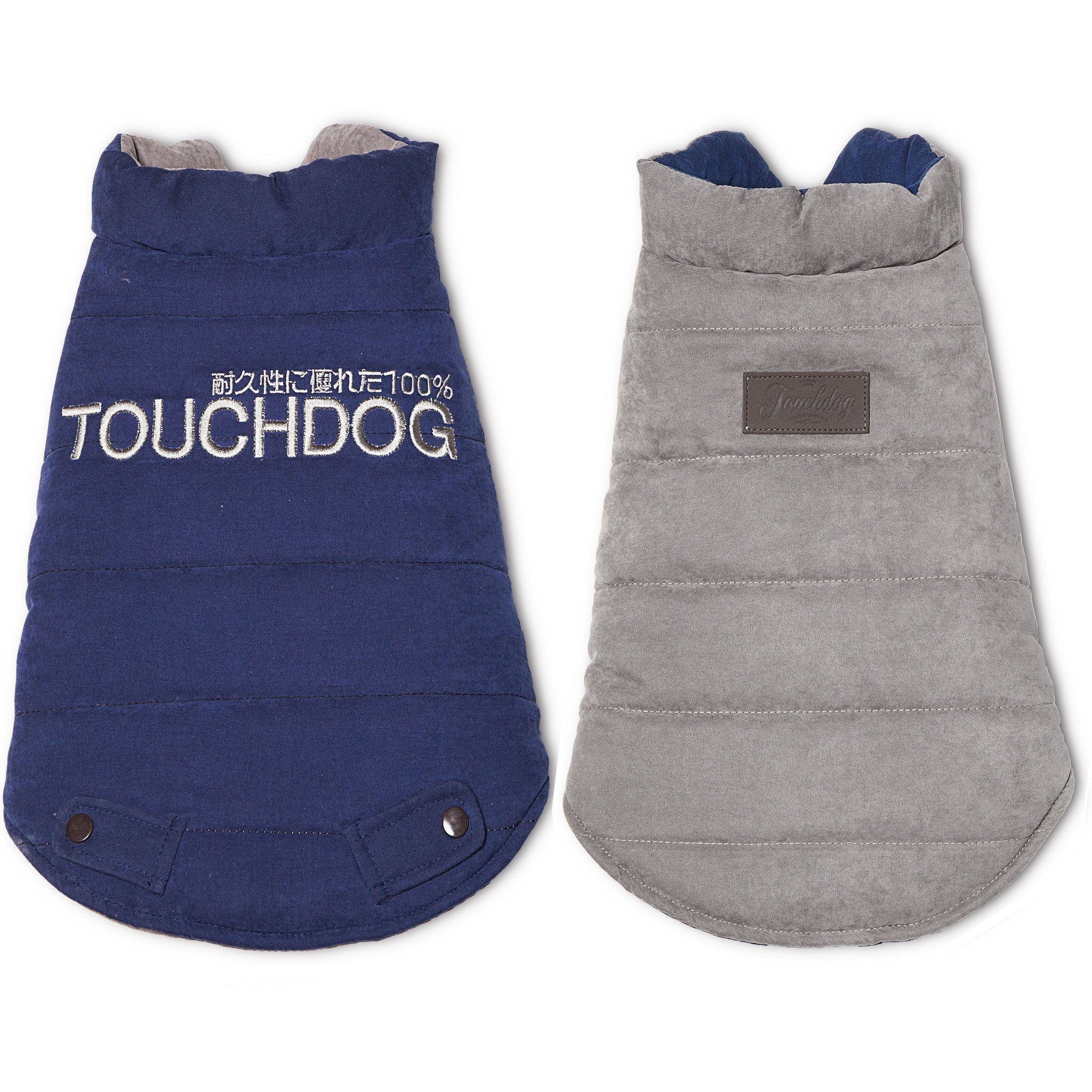 Touchdog Waggin Swag Ultra-Plush Insulated and Reversible Dog Coat