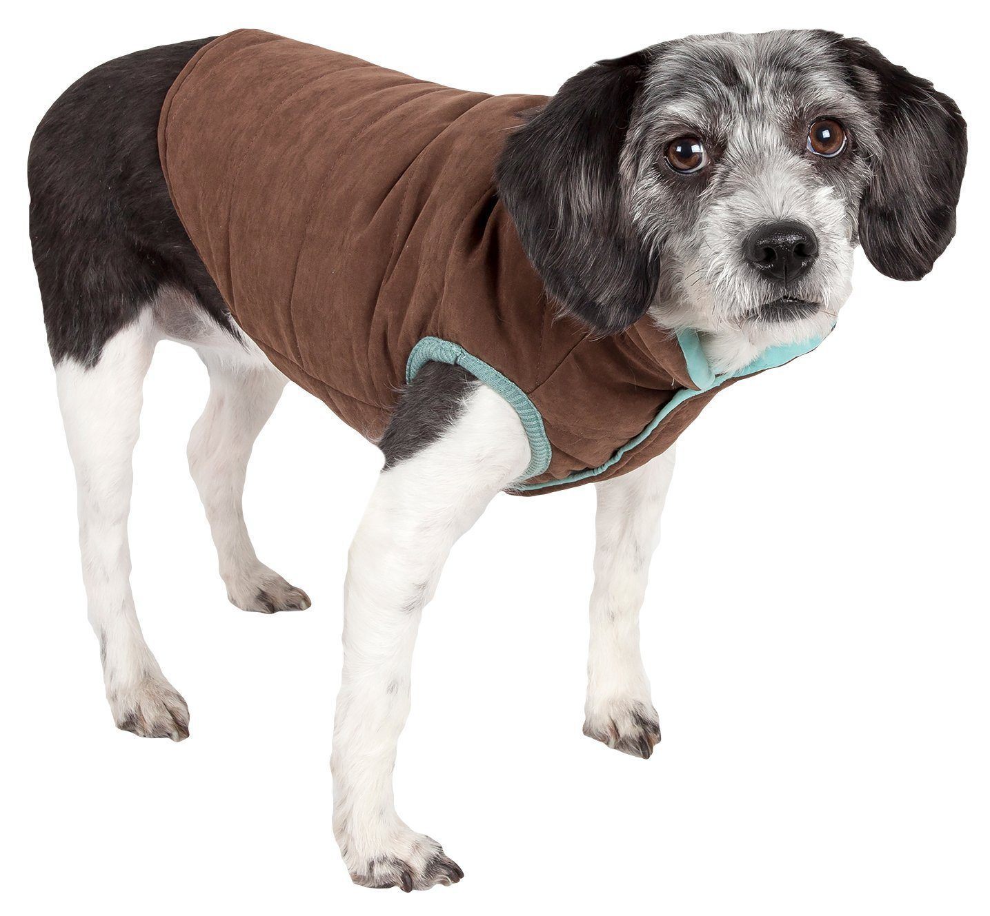 Touchdog Waggin Swag Ultra-Plush Insulated and Reversible Dog Coat