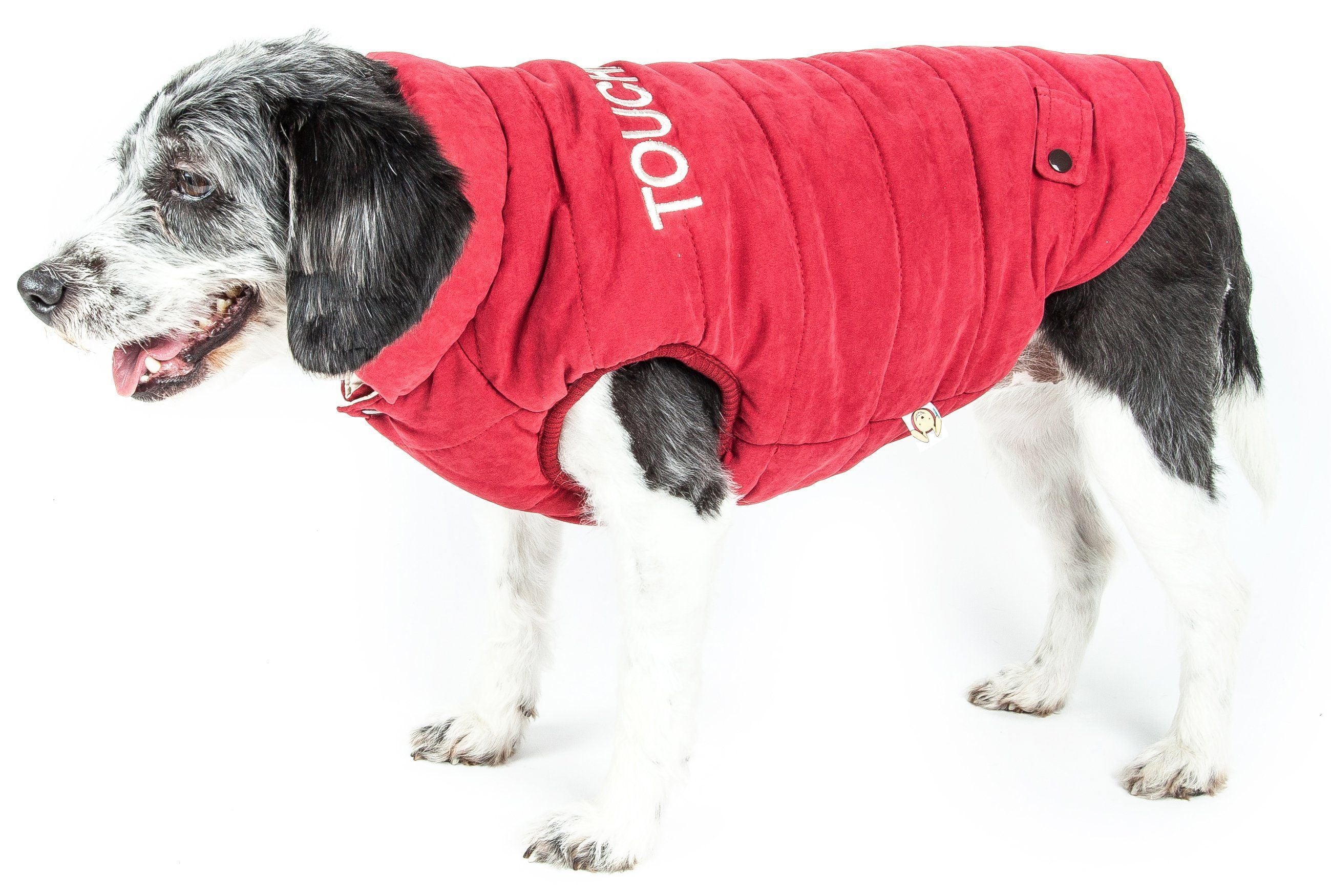 Touchdog Waggin Swag Ultra-Plush Insulated and Reversible Dog Coat