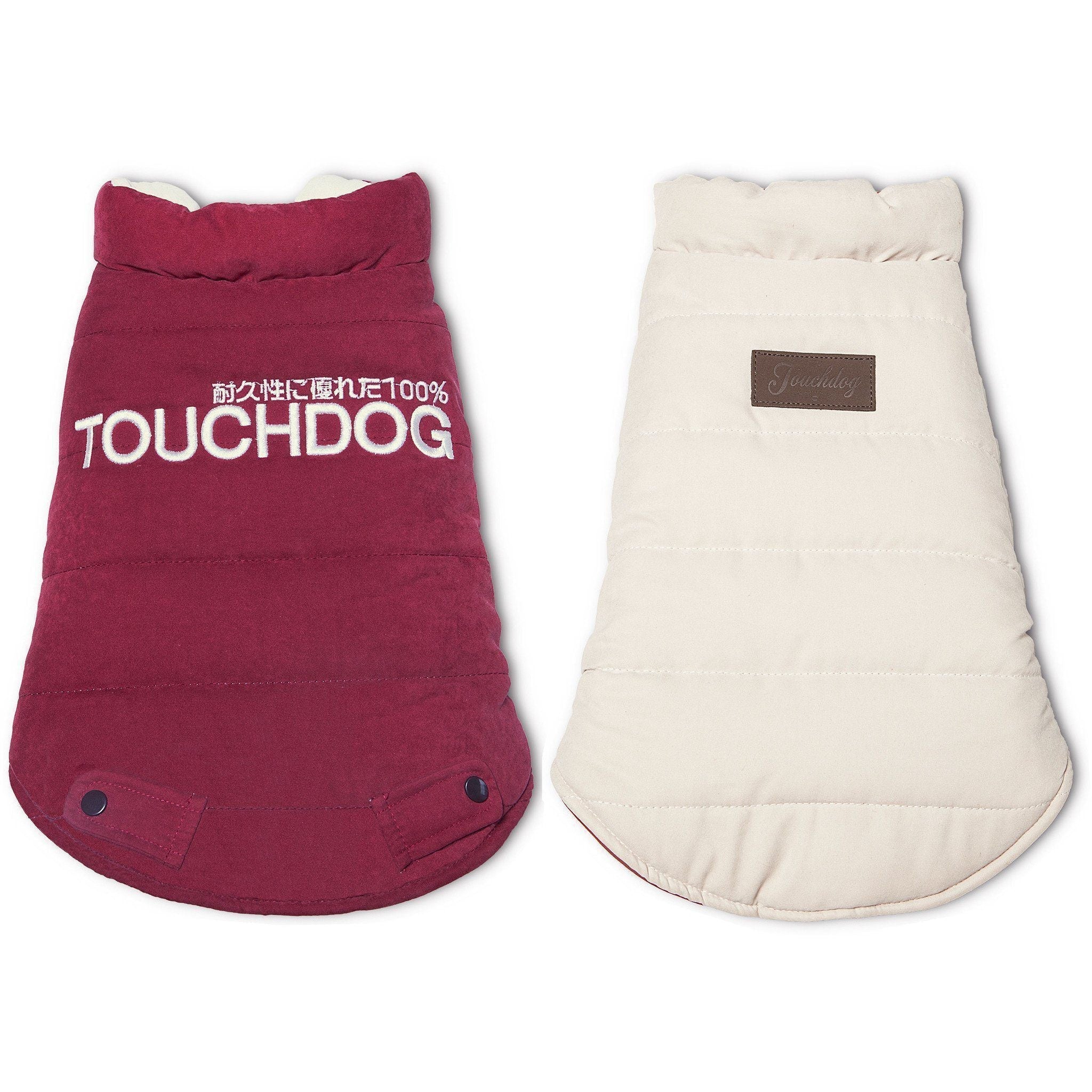 Touchdog Waggin Swag Ultra-Plush Insulated and Reversible Dog Coat