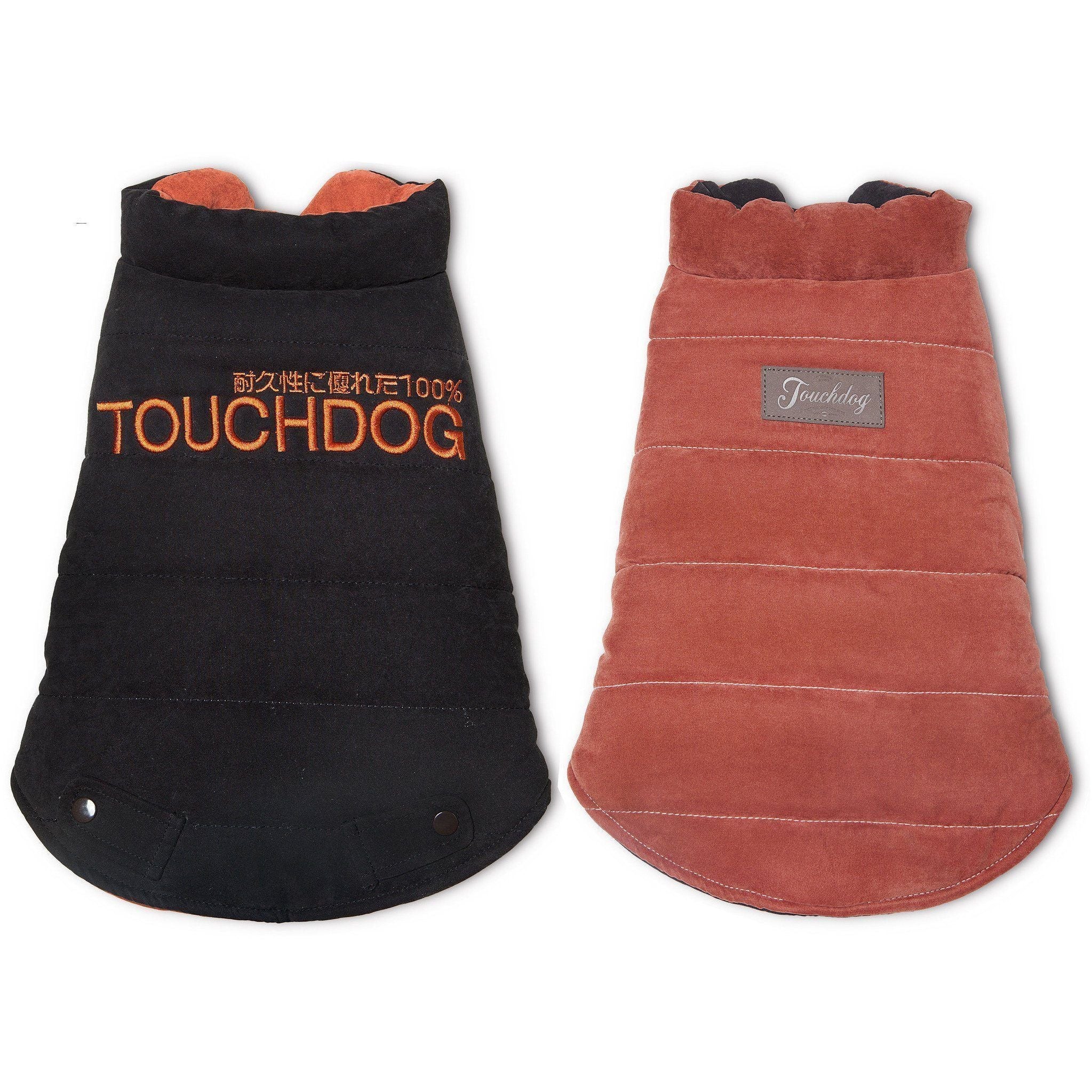 Touchdog Waggin Swag Ultra-Plush Insulated and Reversible Dog Coat