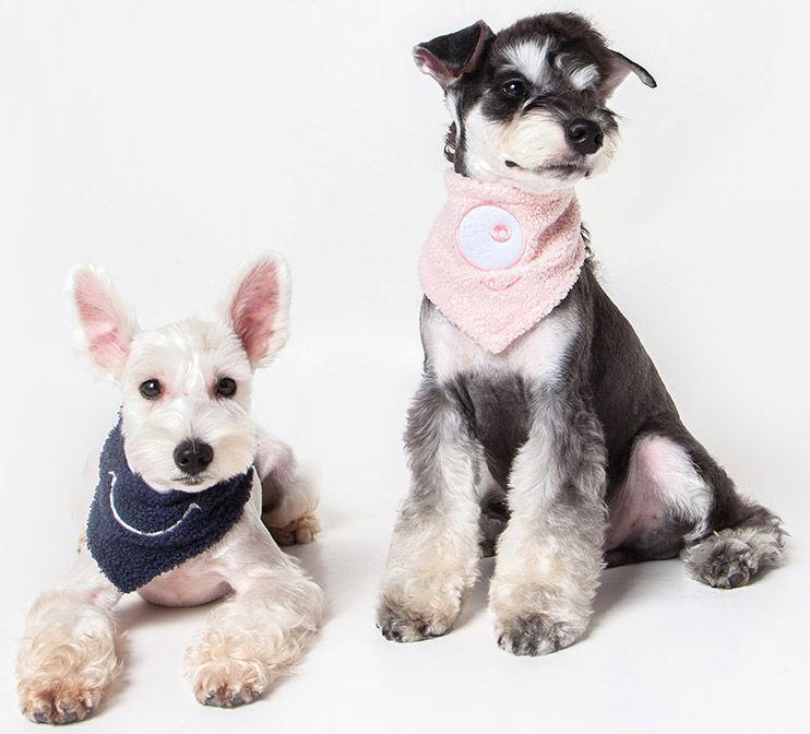 Touchdog Dizzy-Eyed Cyclops Cotton Hook-and-Loop Dog Bandana and Scarf