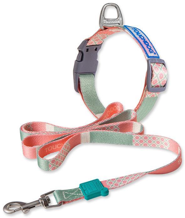 Touchdog Trendzy 2-in-1 Matching Fashion Designer Printed Dog Leash and Collar