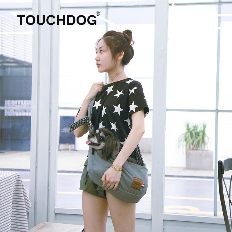 Touchdog Toga Bark Over-The-Shoulder Hands-Free Pet Carrier