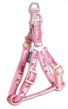 Touchdog Tough Stitched Durable Embroidered Leash and Harness - Pink