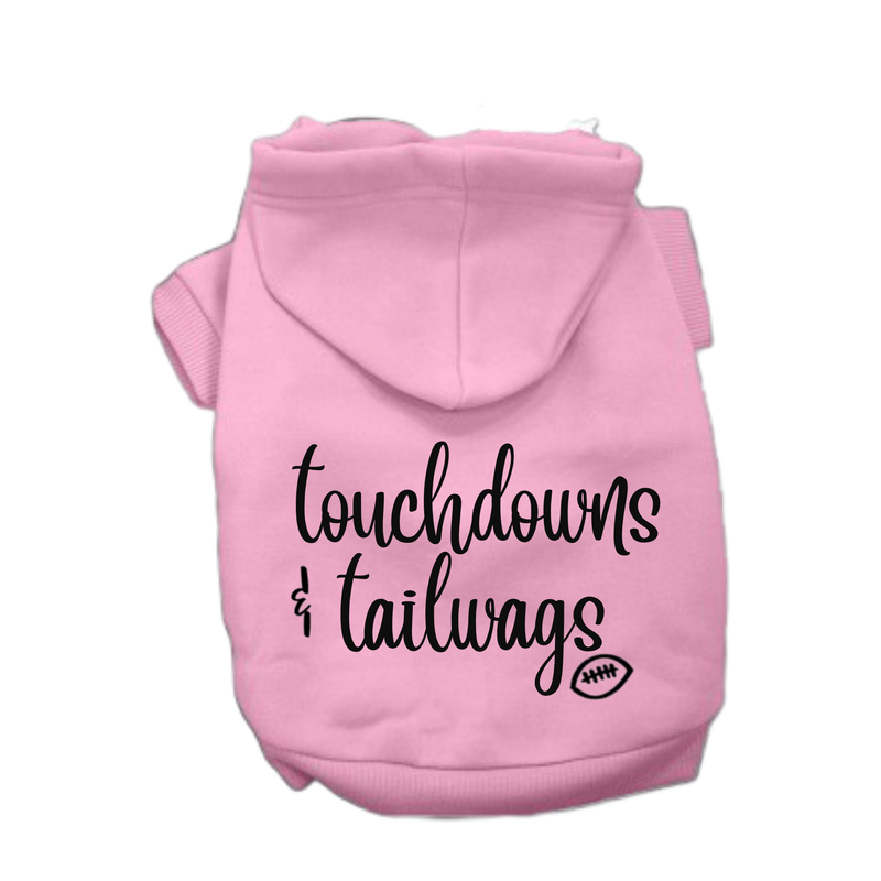 Touchdowns & Tail Wags Dog Hoodie