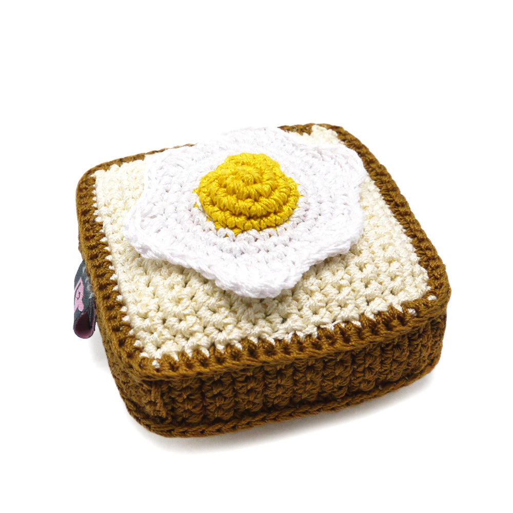 DOGO Toast & Egg Crochet Dog Toy
