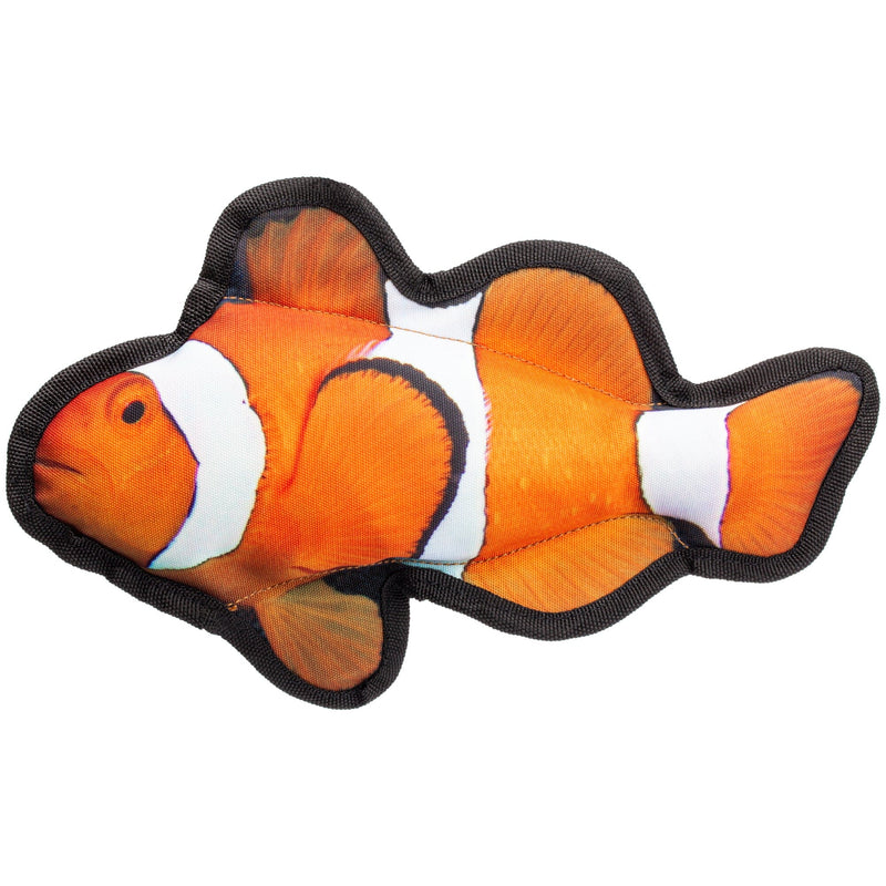 Dogline 10-Inch Tropical Clownfish Dog Fish Toy