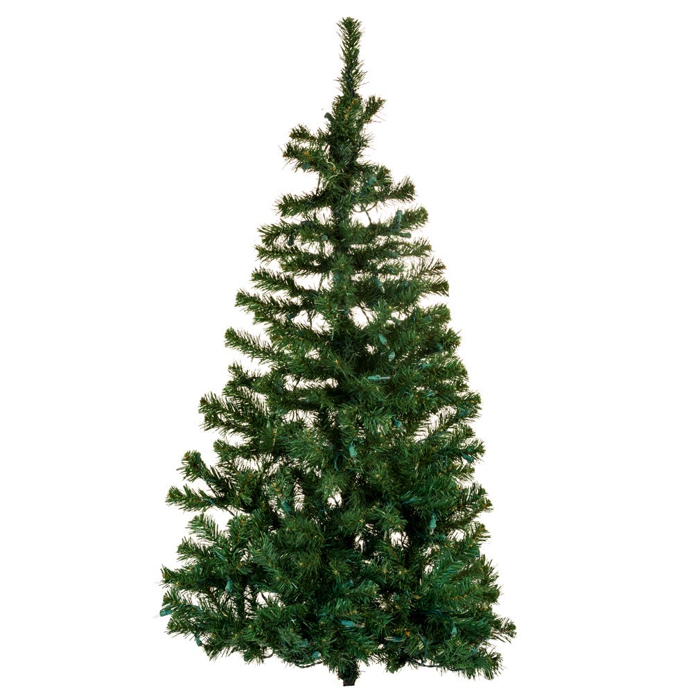 Kurt Adler 48-Inch Pre-Lit Norway Pine Wall Tree